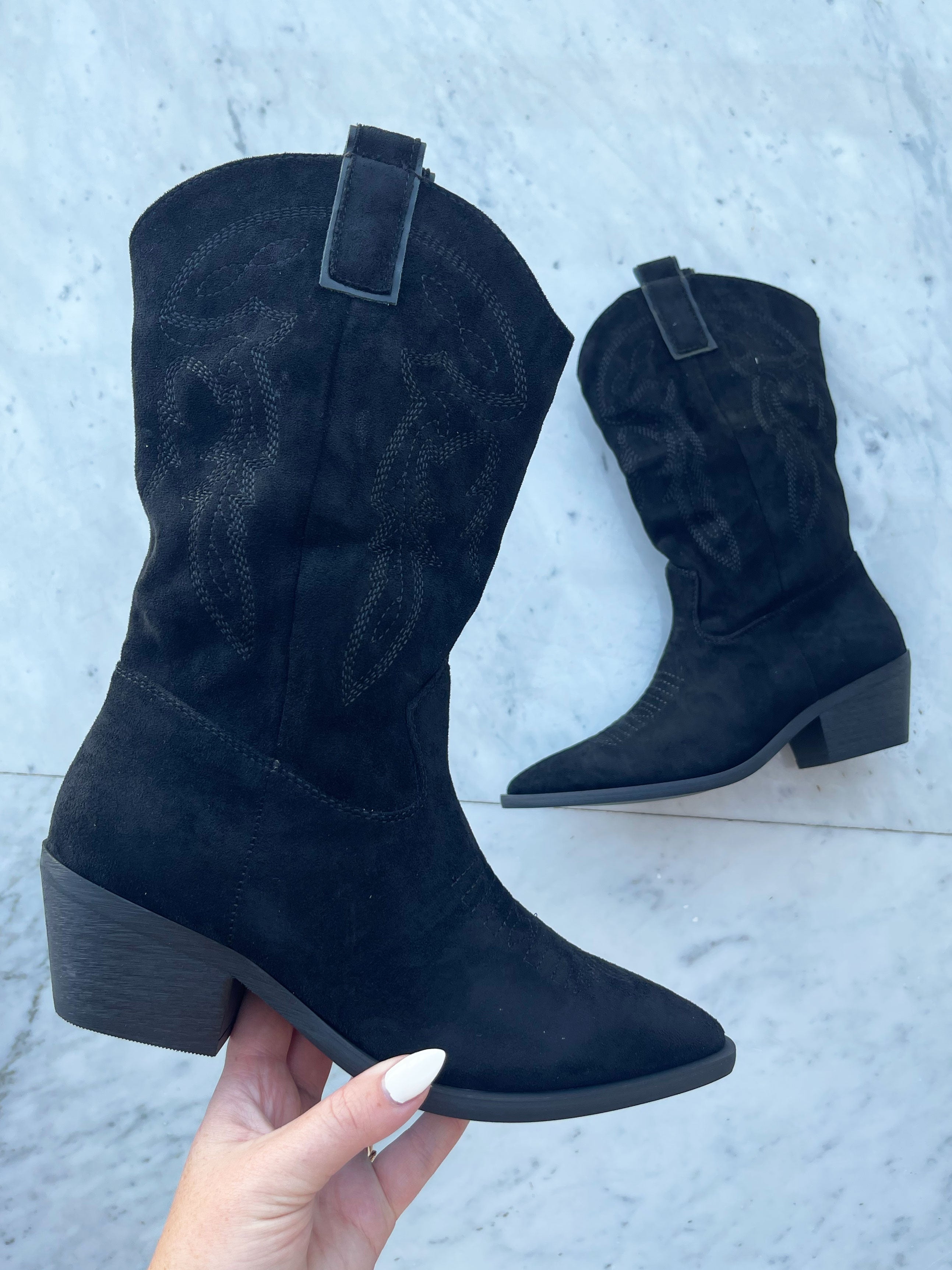 Kate - Cowboystøvler med lille hæl